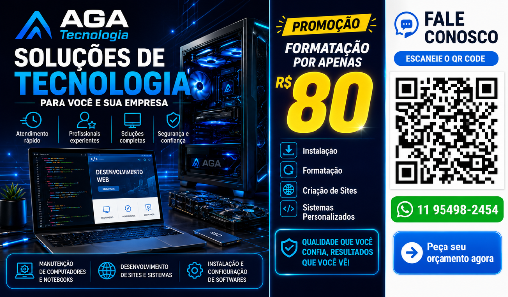 Anúncio AGA Tecnologia